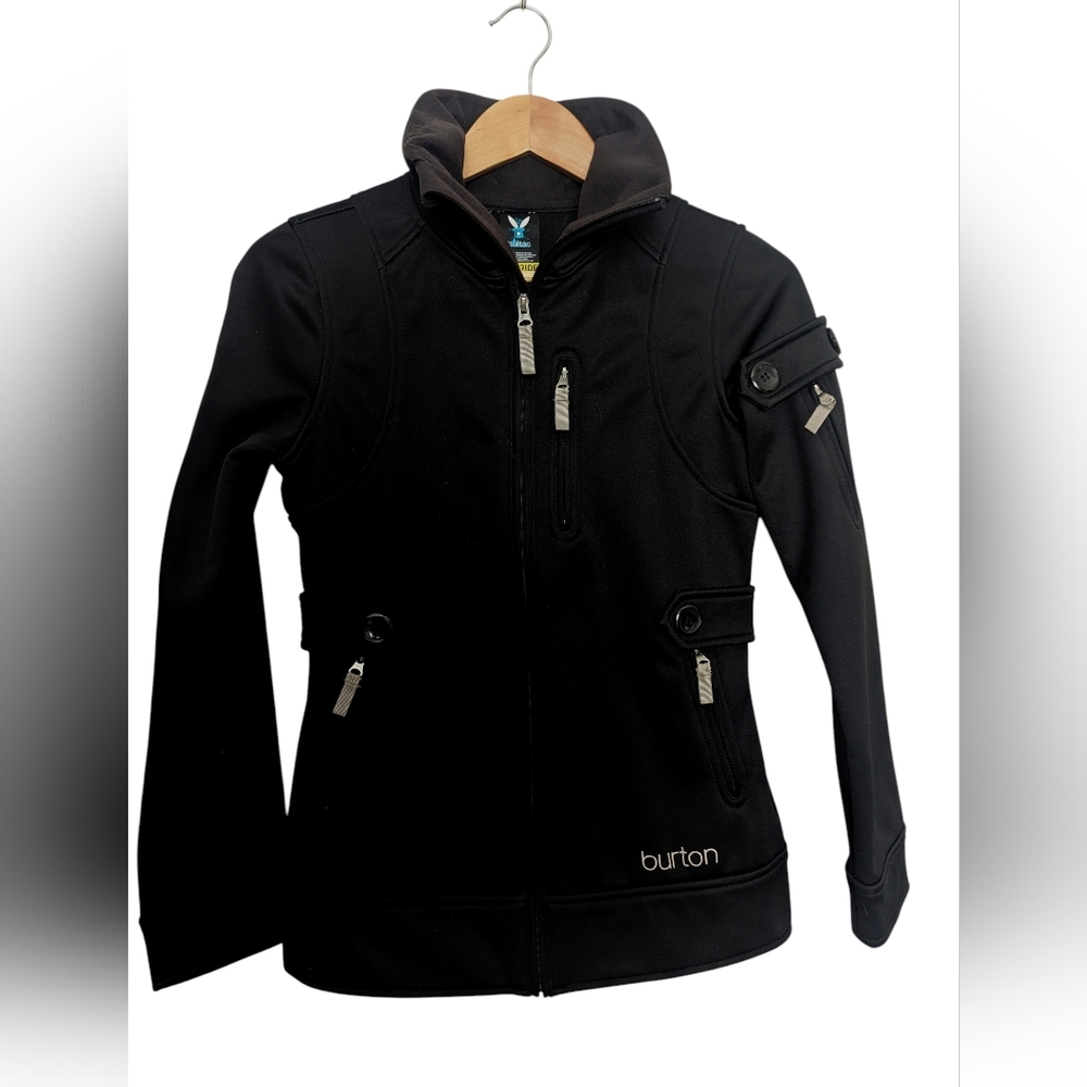 BURTON Women's Dryride Softshell Ski Snowboard Jacket Size XS Black